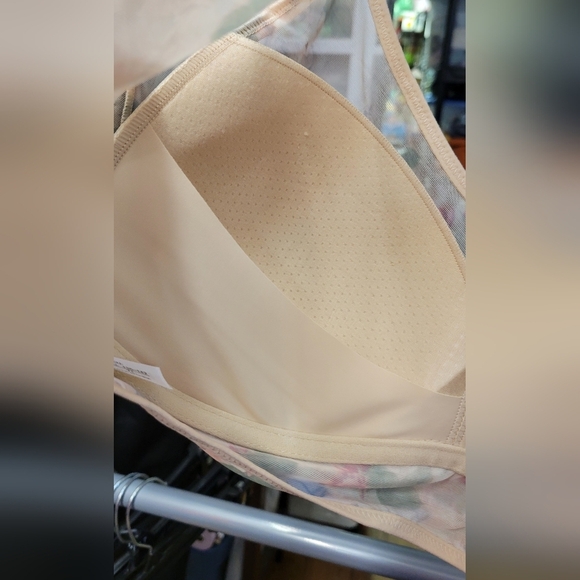 Floral Bras Breathable Mesh Bra Soft Plus Size 36E (7L) New - Picture 5 of 9